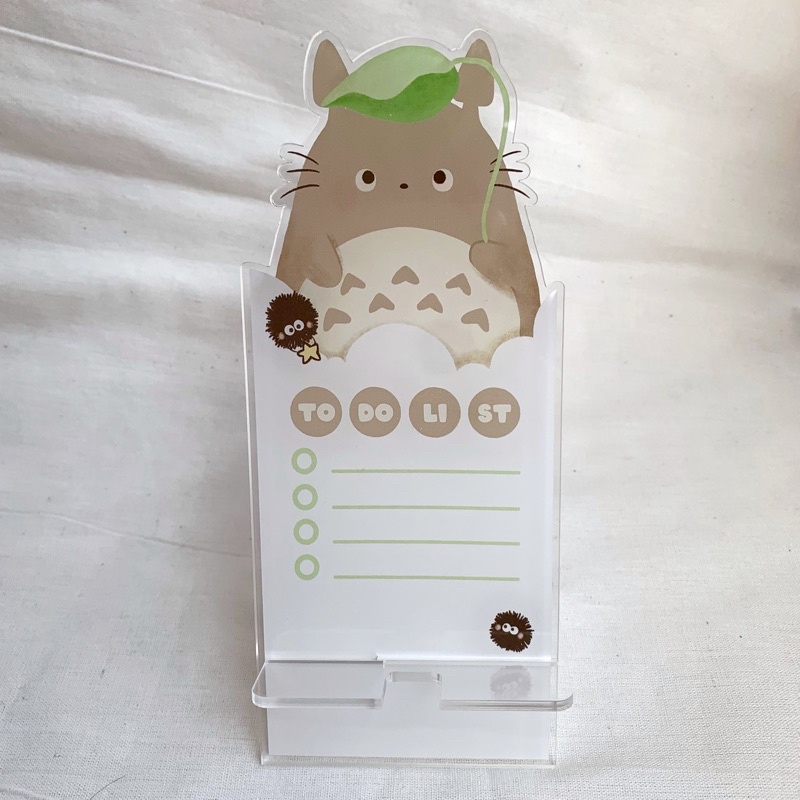 Totoro acrylic phone holder &amp; to do list board