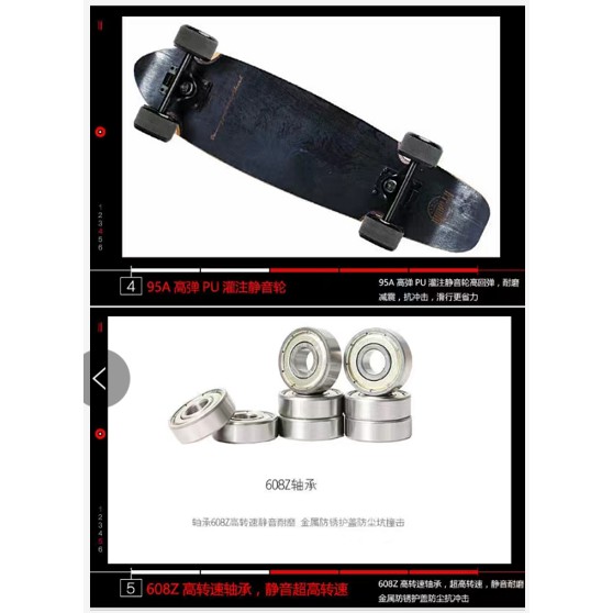 Skateboard Panjang Bahan Kayu cruiser Ukuran 26x7.5 Inch Untuk Hadiah Ulang Tahun