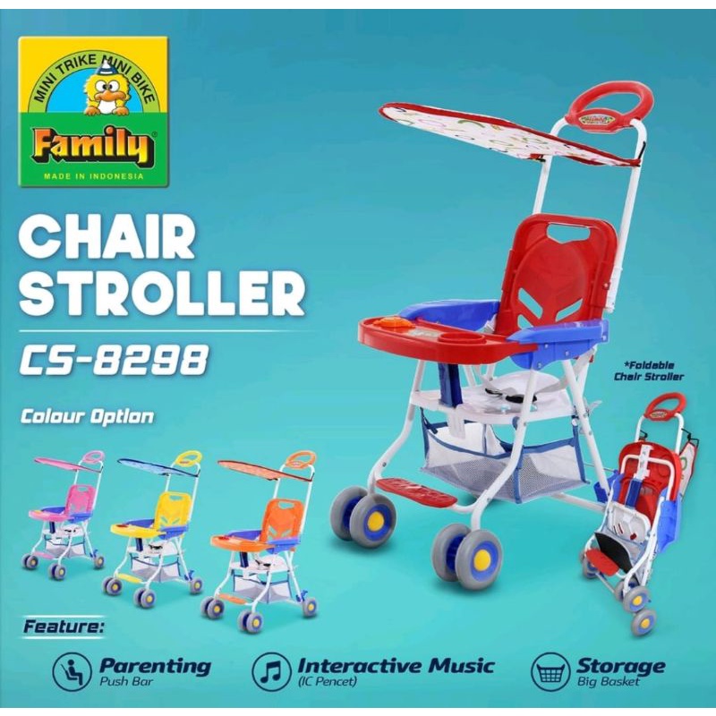 Family chair stroller CS8298 / FC8298 kereta kursi dorong kanopi