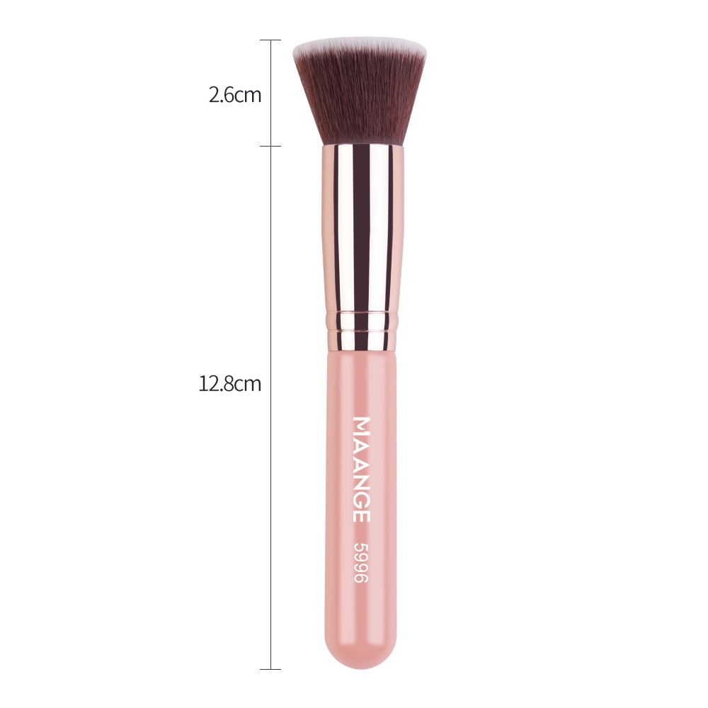 MAANGE Kuas Foundation Brush Professional Makeup Brush Nylon Hair Wooden Handle 5996