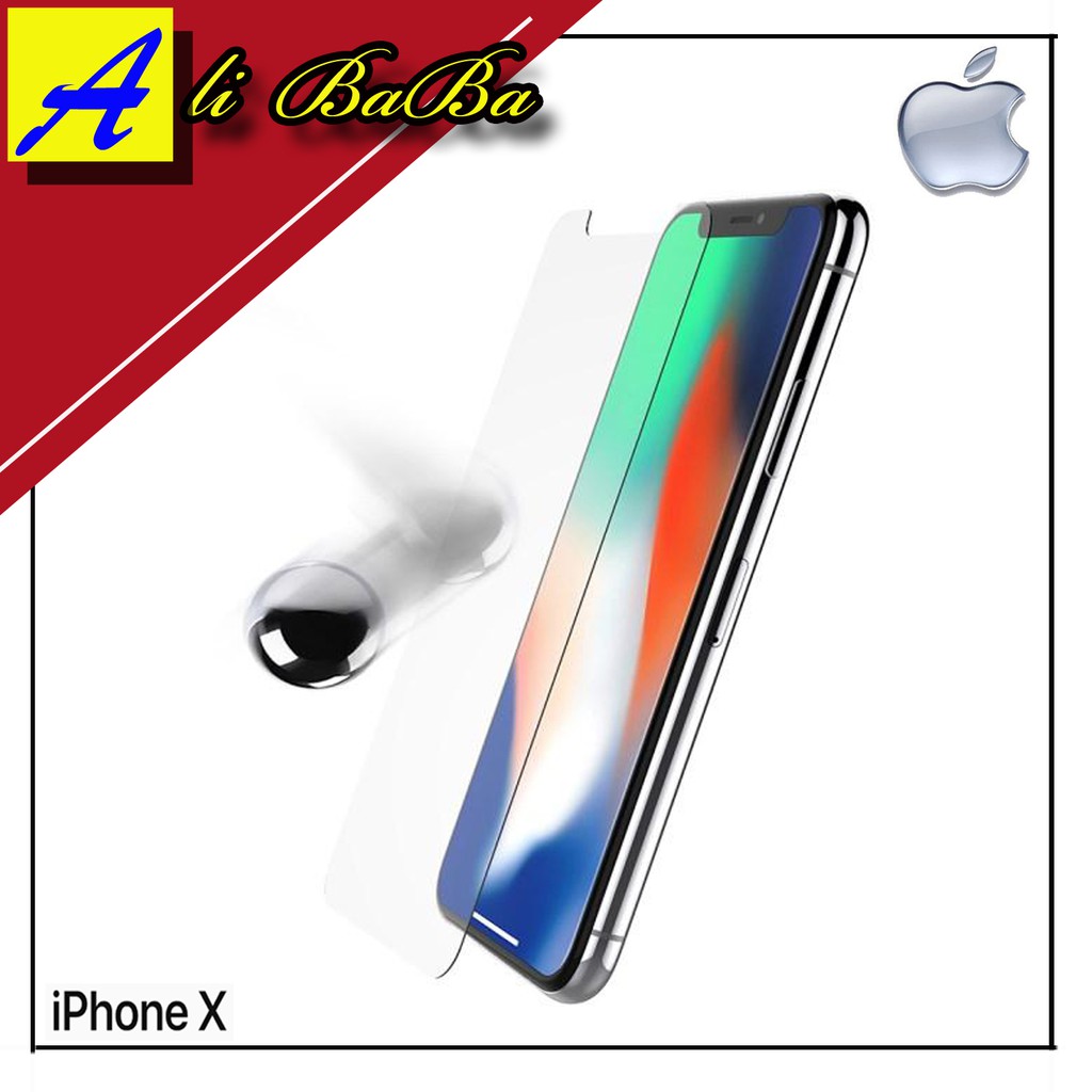 Tempered Glass Handphone Iphone X Full Cover Curved Anti Gores Kaca Iphone Glass Iphone 4X