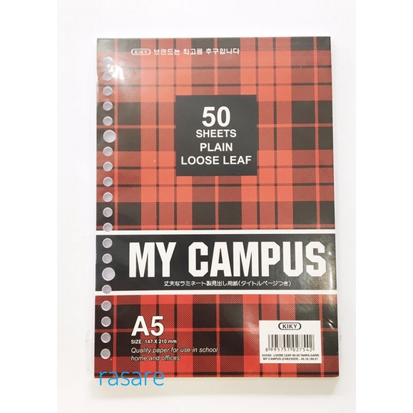 

Isi Loose Leaf My Campus Plain A5 50