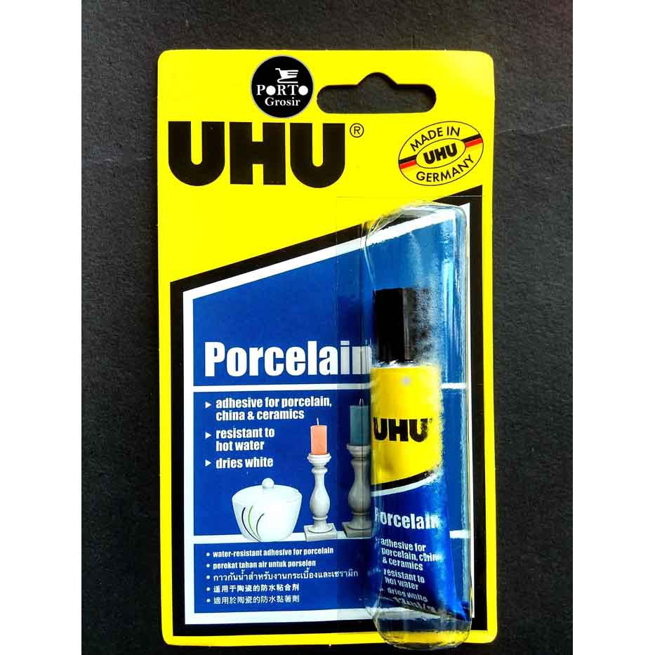 UHU Porcelain 13 ml / Lem Porselen Guci Marmer Granit