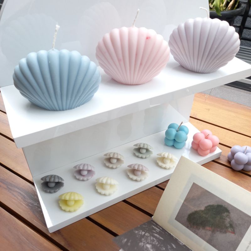 Jual Seashell Aesthetic Scented Candles / Korean Candle / Lilin Lucu