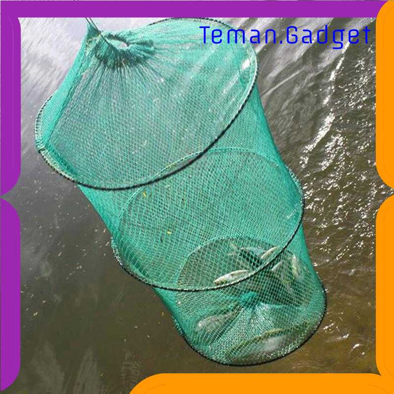 TG-KC TONQUU Jaring Pancing Ikan Udang Fishing Net Foldable 2 Layers SCZ620