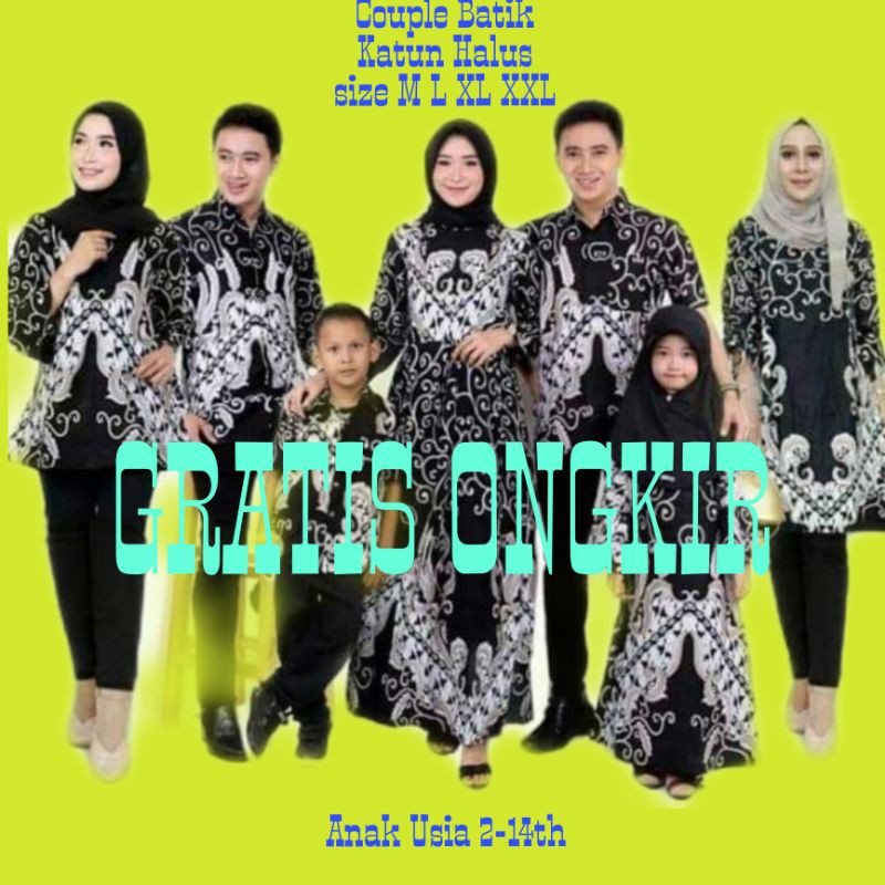 COUPLE KELUARGA/Couple Sarimbit/Batik keluarga/Batik pekalongan(jual satuan)bisa seragaman