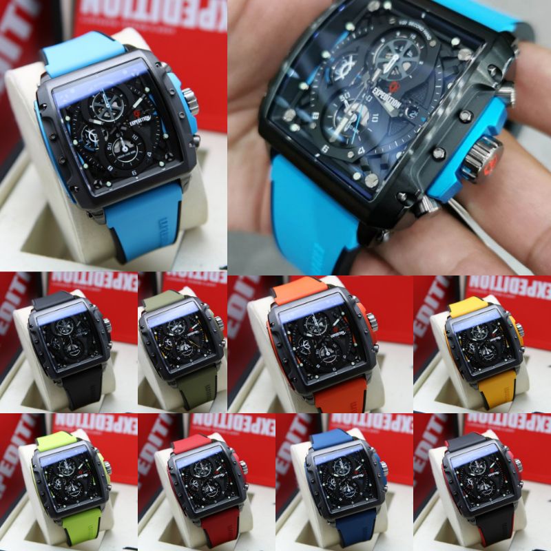 Jam tangan Pria Expedition E6811 | E 6811 rubber Original Authentic