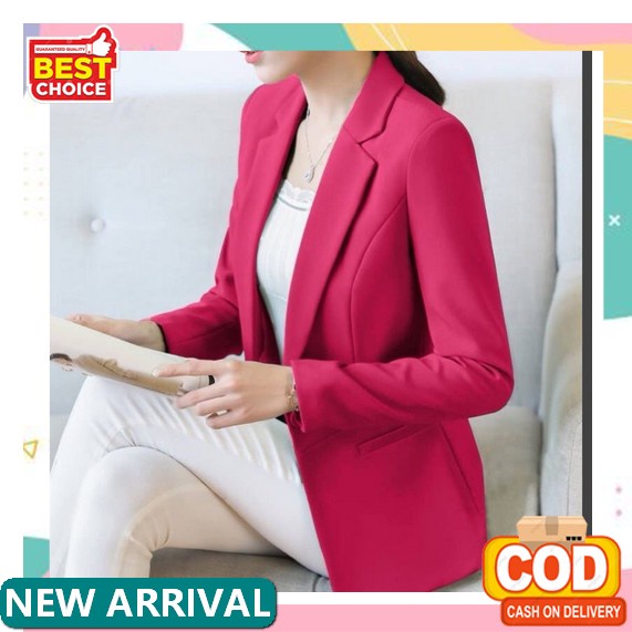Blazer Wanita Polos Jumbo / Blazer Wanita Jumbo Kantor / Blazer Wanita Polos Ld 120 / Blazer Kerja W