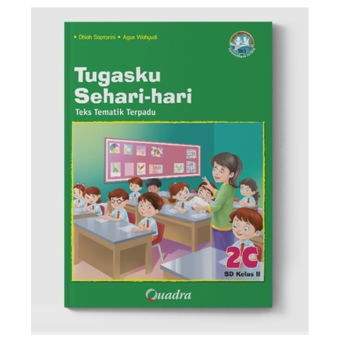 ORI harga satuan buku teks tematik k13 Quadra untuk SD kelas 2