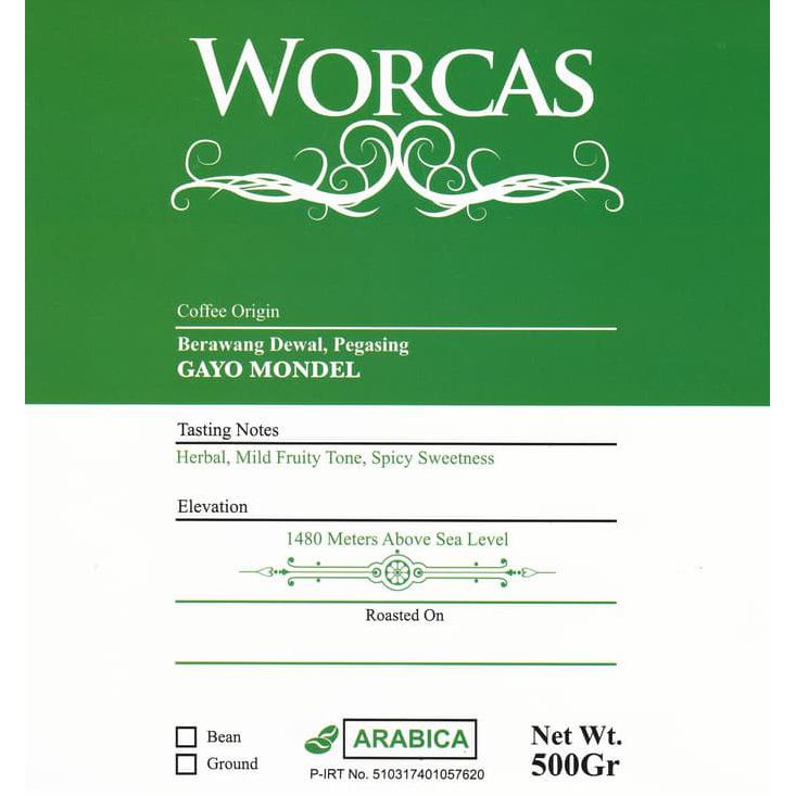 

Kopi- Kopi Arabica Aceh Gayo 500 Gram (Biji/Bubuk) | Worcas Coffee - KOPI BIJI -Biji-Kopi.
