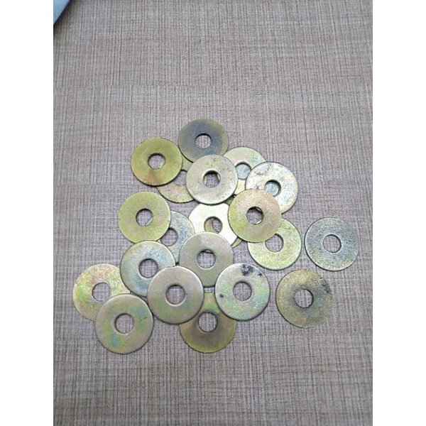 Harga per 10pc - Ring Plat Washer Kuning M10 10x30mm Baut Kunci 14