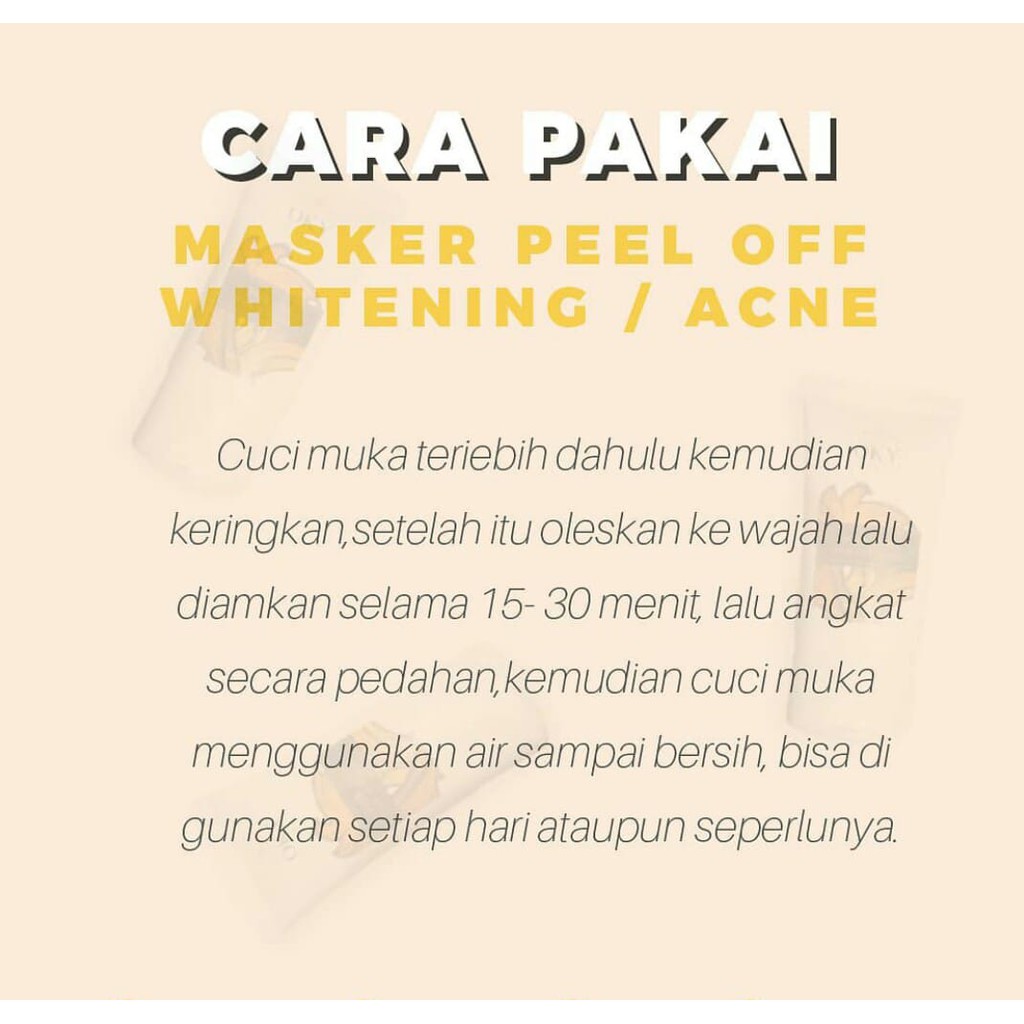 Bening's Peel Off Mask Whitening | Masker Peel Off Pencerah