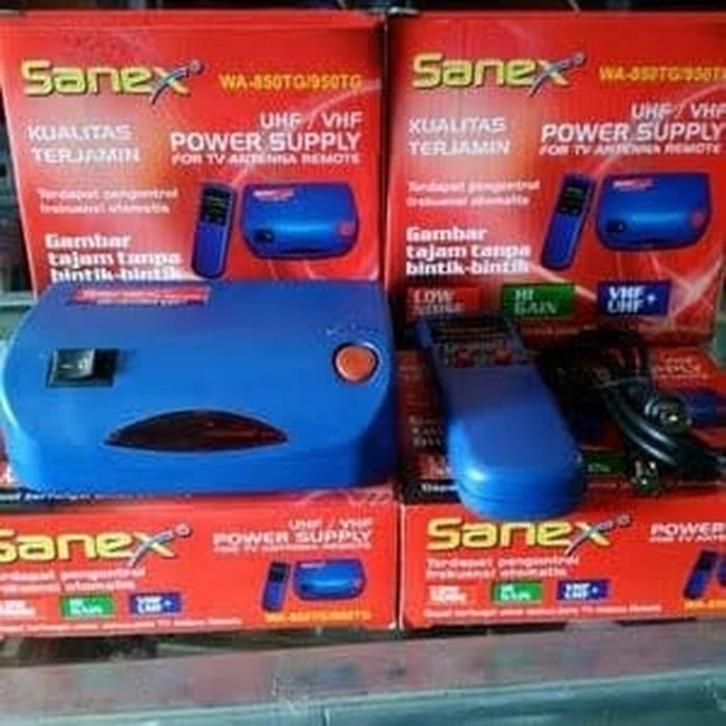 Penguat Sinyal Antena tv - Booster Antena Remot Sanex