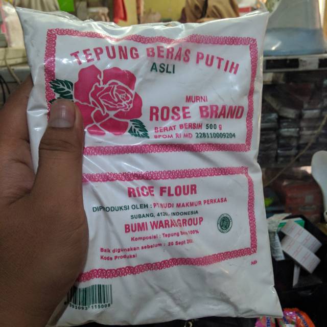 

Tepung Beras Putih Merk Rose Brand Kemasan 500 gram