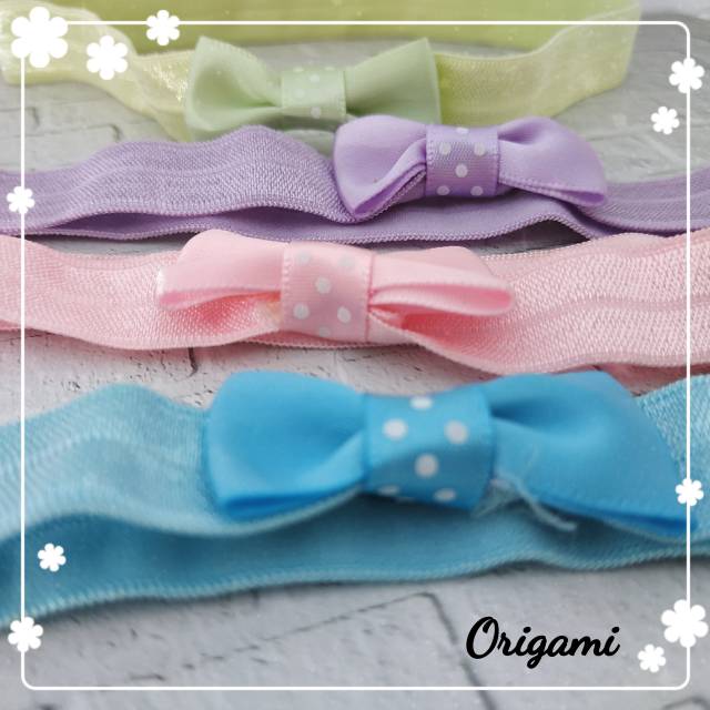 [ORGM] Bandana bayi bando bayi pita mini polka lace