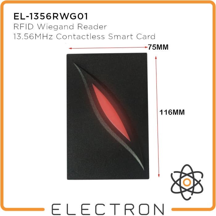 Electron EL-1356RWG01 RFID Wiegand Reader 13.56MHz Access Akses