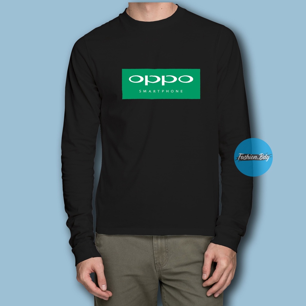 Kaos Panjang OPPO Smartphone Crewneck Kaos Oppo Terbaru 2021