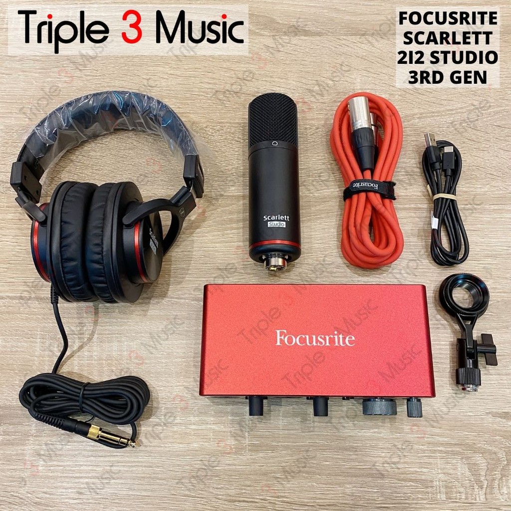 Focusrite Scarlett Studio 2i2 3rd Generation ORIGINAL Paket Recording