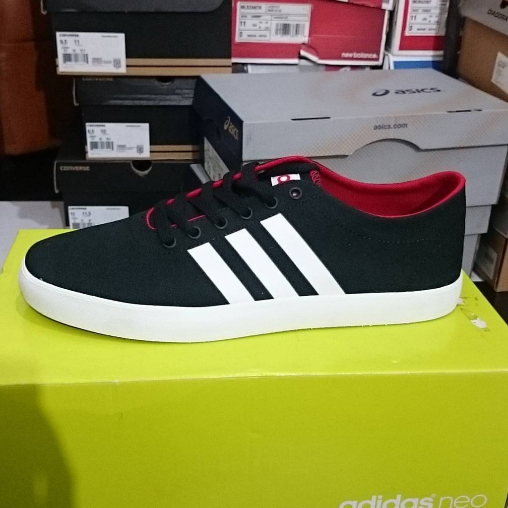 adidas neo black and red