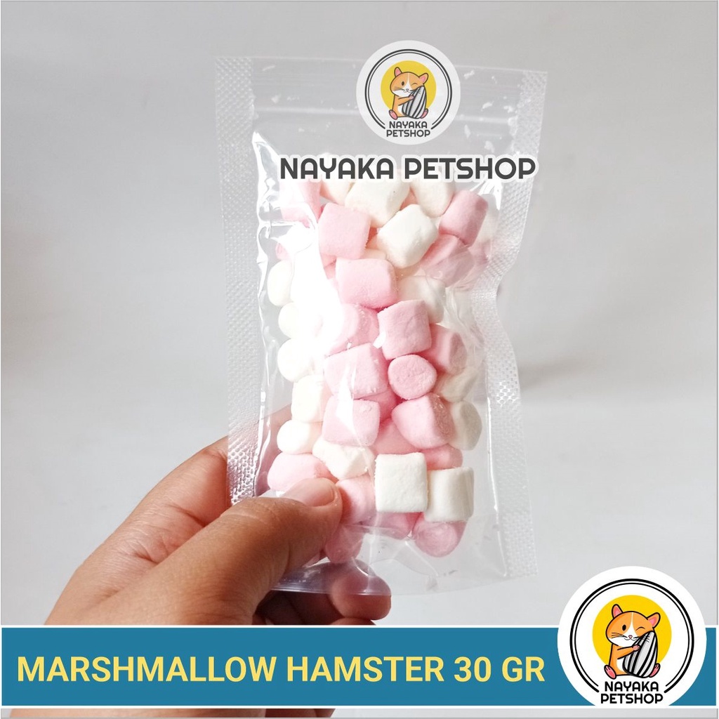 Marshmallow Hamster 30 gr Snack Hamster Makanan Cemilan Sugar Glider Extra Food