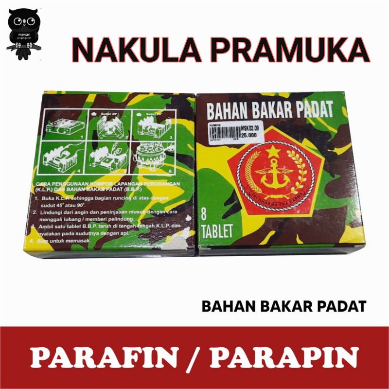 BAHAN BAKAR PADAT / PARAPIN / PARAFIN