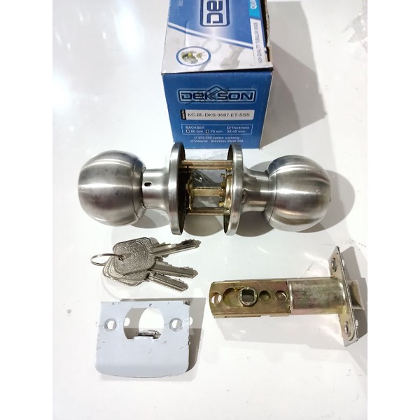 Kunci Bulat Dekson KC BL DKS 9587 ET SSS / Kunci bulat pintu kamar mandi Dekson