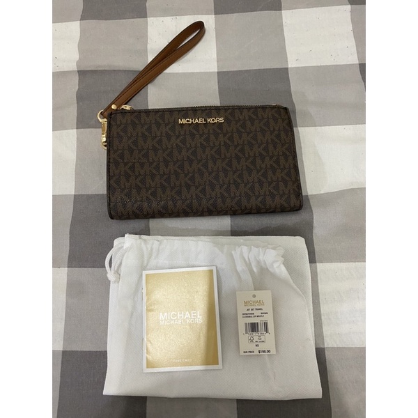 Dompet wanita Michael kors Mk wrislet double zip original (prelov)