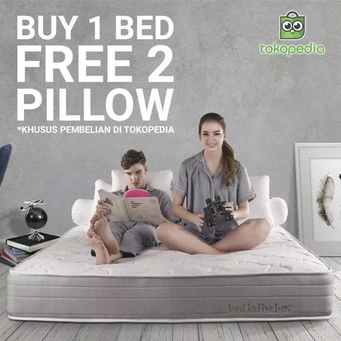 KASUR SPRING BED IN THE BOX 160 x 200 free 2 bantal