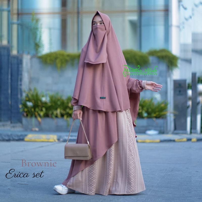 Gamis Erica Brukat Set Mumtaz Hijab