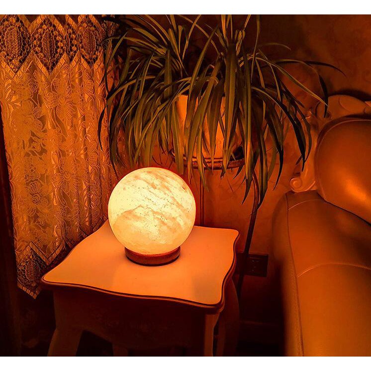 Himalayan Salt Lamp Lampu Kristal Garam Himalaya Round Ball Shape