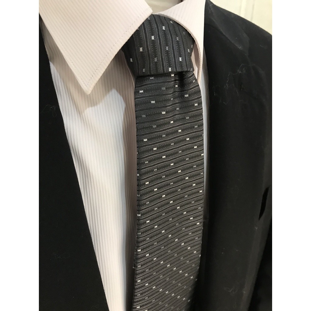 Henry Adams Dark Grey Formal Tie