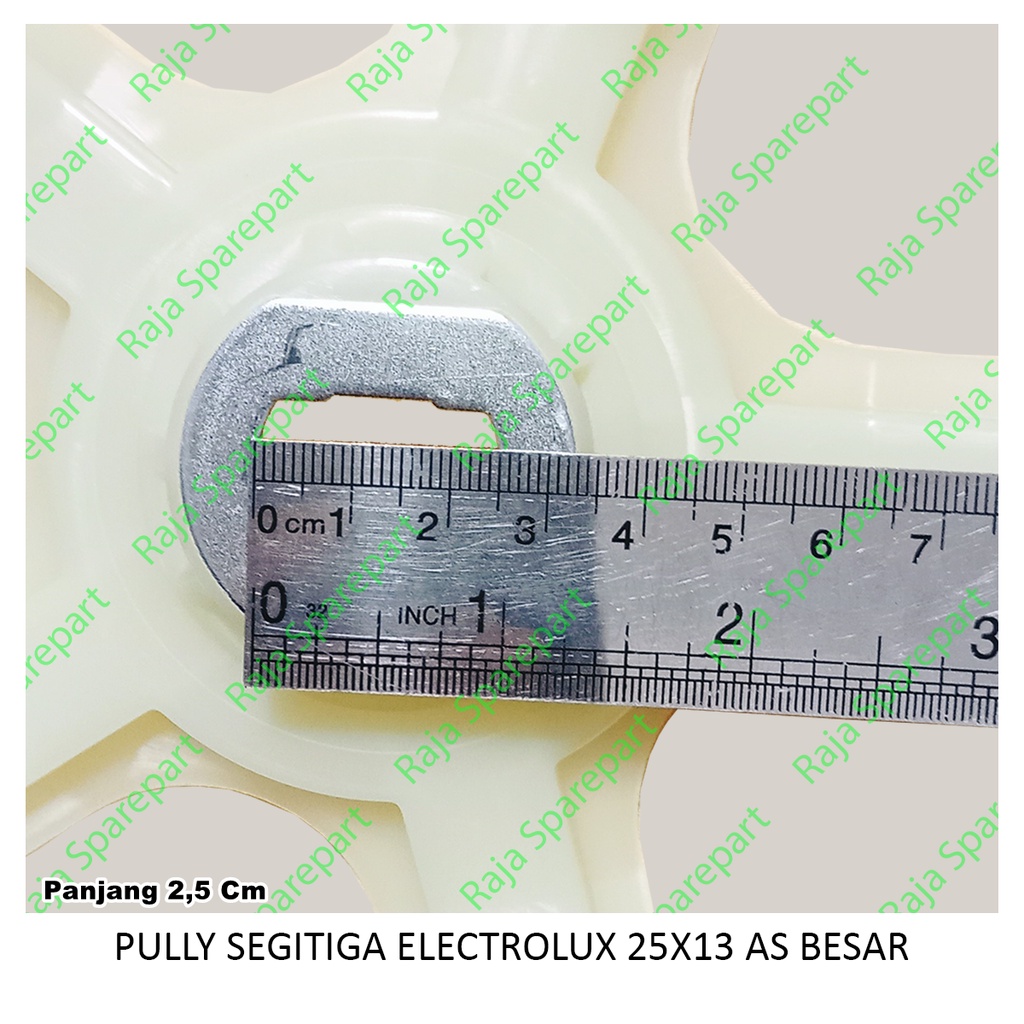 PSEB PULI MESIN CUCI / PULLEY SEGITIGA / PULLY SEGITIGA ELECTROLUX 25X13 AS BESAR
