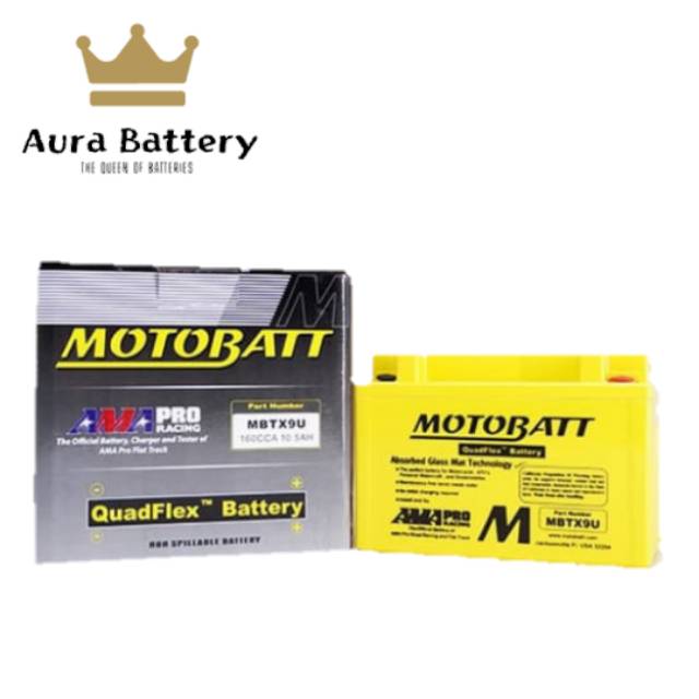 Accu Aki Motor Ninja 250 MOTOBATT MBTX9U Aki Kering Ninja 250