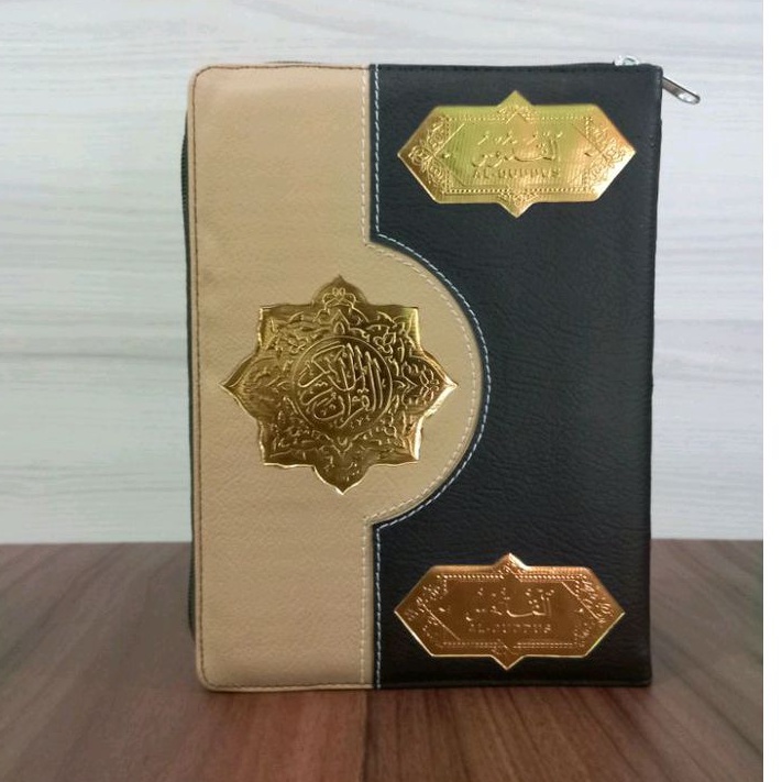 Quran Hafalan Qur'an Rasm Usmani Quran Sampul Kulit Sintesis Quran Resleting Al Quddus