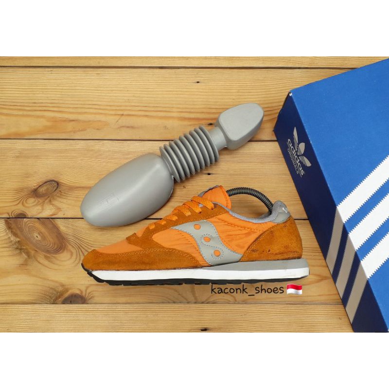 SEPATU SNEAKERS CASUAL SAUCONY JAZZ ORANGE OREN ORIGINAL