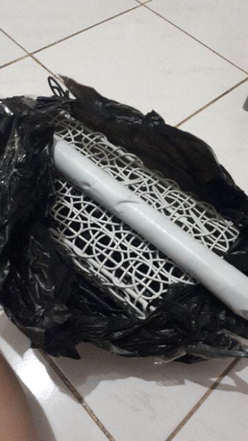 Keranjang Aqua Oval 10 Lubang Tanpa Tangkai - Keranjang Air Mineral Cup 10 Bahan Besi Rotan Sintetis