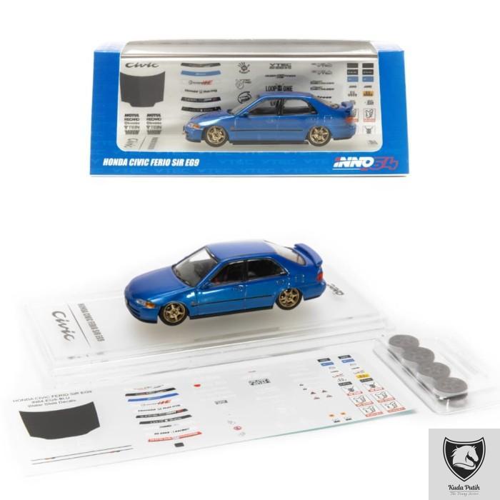 Inno 1/64 Honda Civic Ferio Eg9 Blue By Eastern