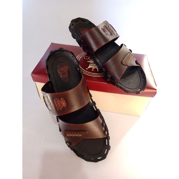 Sandal Pria Sendal Pria Sandal Cowok Sandal Kulit Pria Original Sapi Asli Berkuslitas Casual Murah