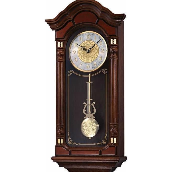 Jam Dinding Seiko Kayu Japan Westminster Qxh004B Qxh004 Brown Original