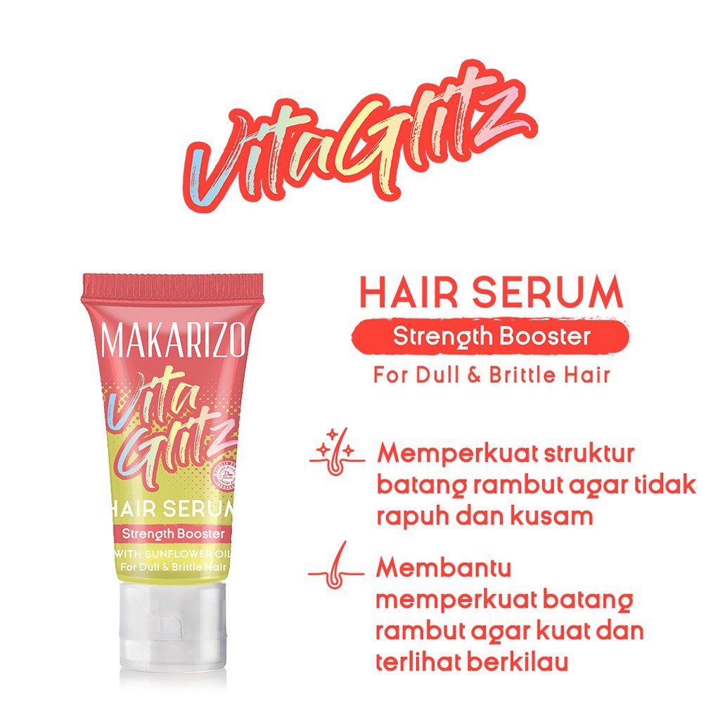 Makarizo Vitaglitz Hair Serum | Serum Rambut