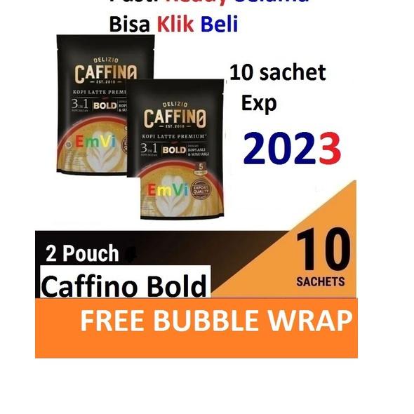 

53 CAFFINO Cafino Bold isi 10 @30g Baru Kemasan Pouch Dus Bag Kopi 3in1 x86☽