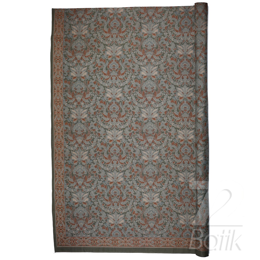 KAIN BATIK PREMIUM Bahan Katun Warna Abu Abu Grey Gray 722340 Cap 72 Jarik Jarit Samping Kebat Panja