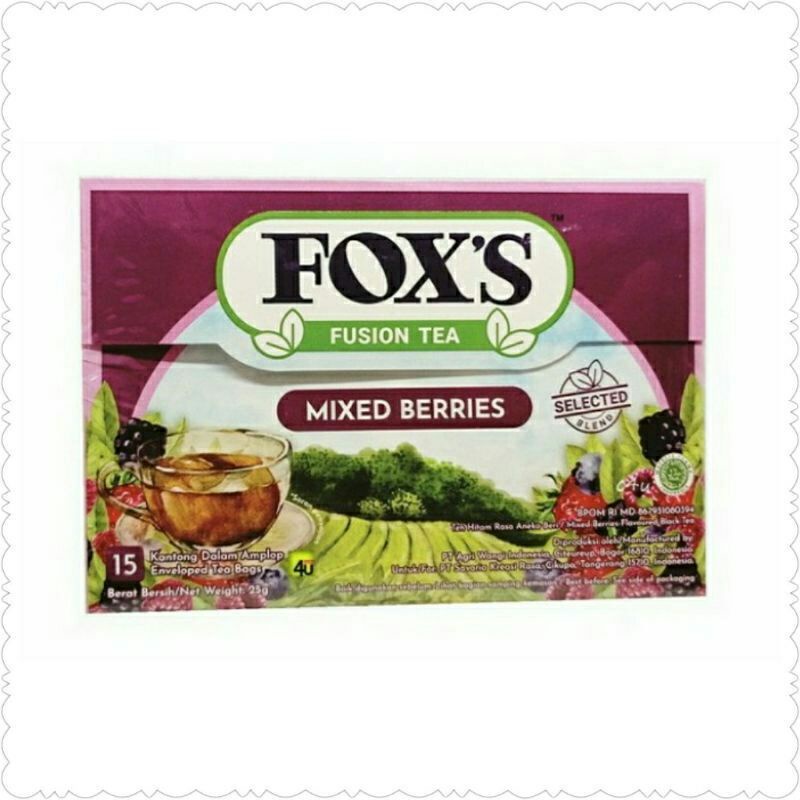 FOX'S FUSION TEA LYCHEE/MIX BERRIES