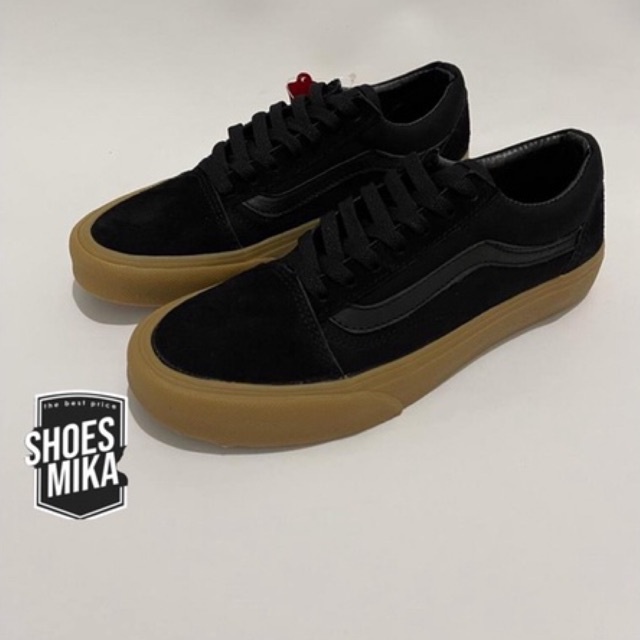 Sepatu Vans Oldskool Black Gum Premium