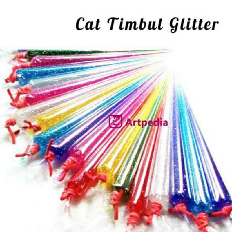 

C1 Cat Timbul Glitter Warna Warni | Air Gliter Mainan Edukasi Anak Menggambar Melukis