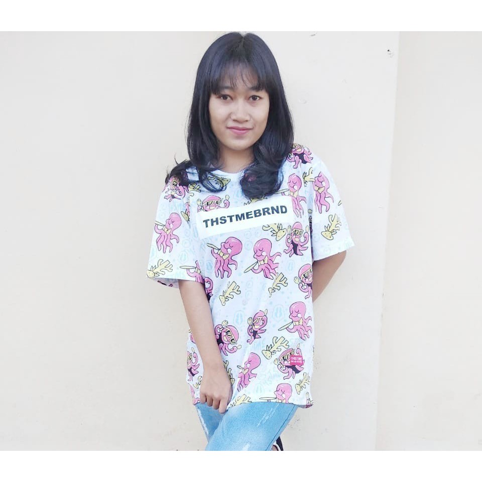 BAJU KAOS DISTRO LENGAN PENDEK THISTIME BRAND FULLPRINT PREMIUM