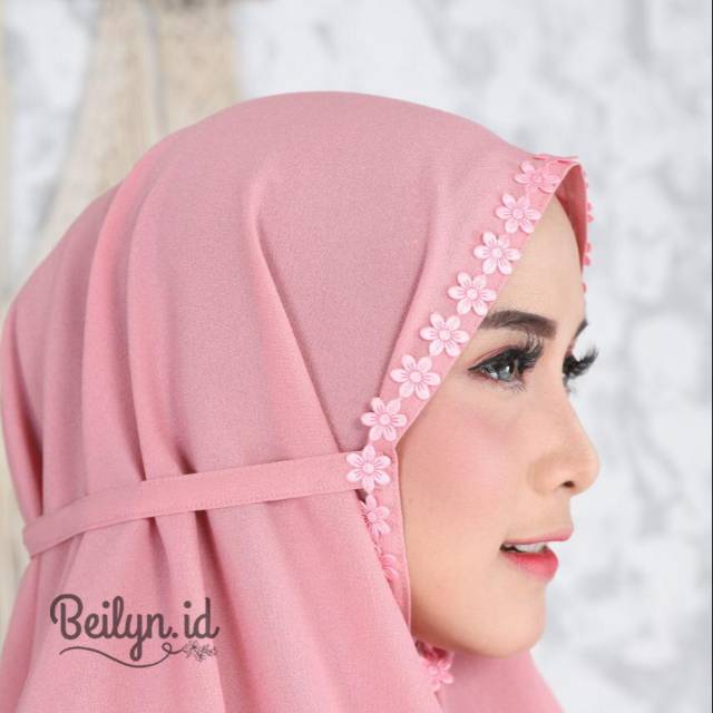 Bergo Maryam/ Bergo Renda/ Bergo Renda Melati/ Hijab instan