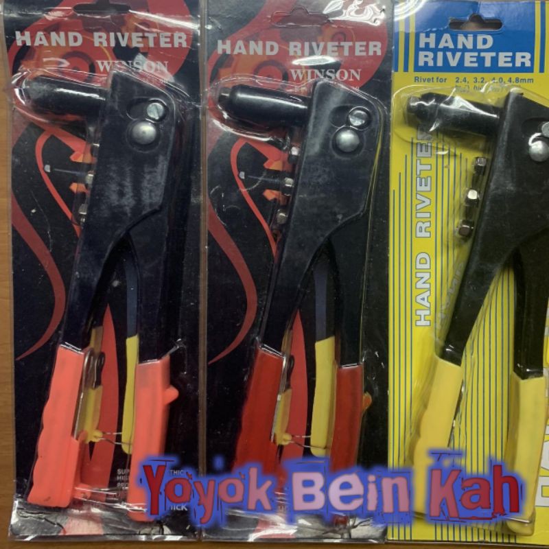 Tang Rivet, Hand Riveter