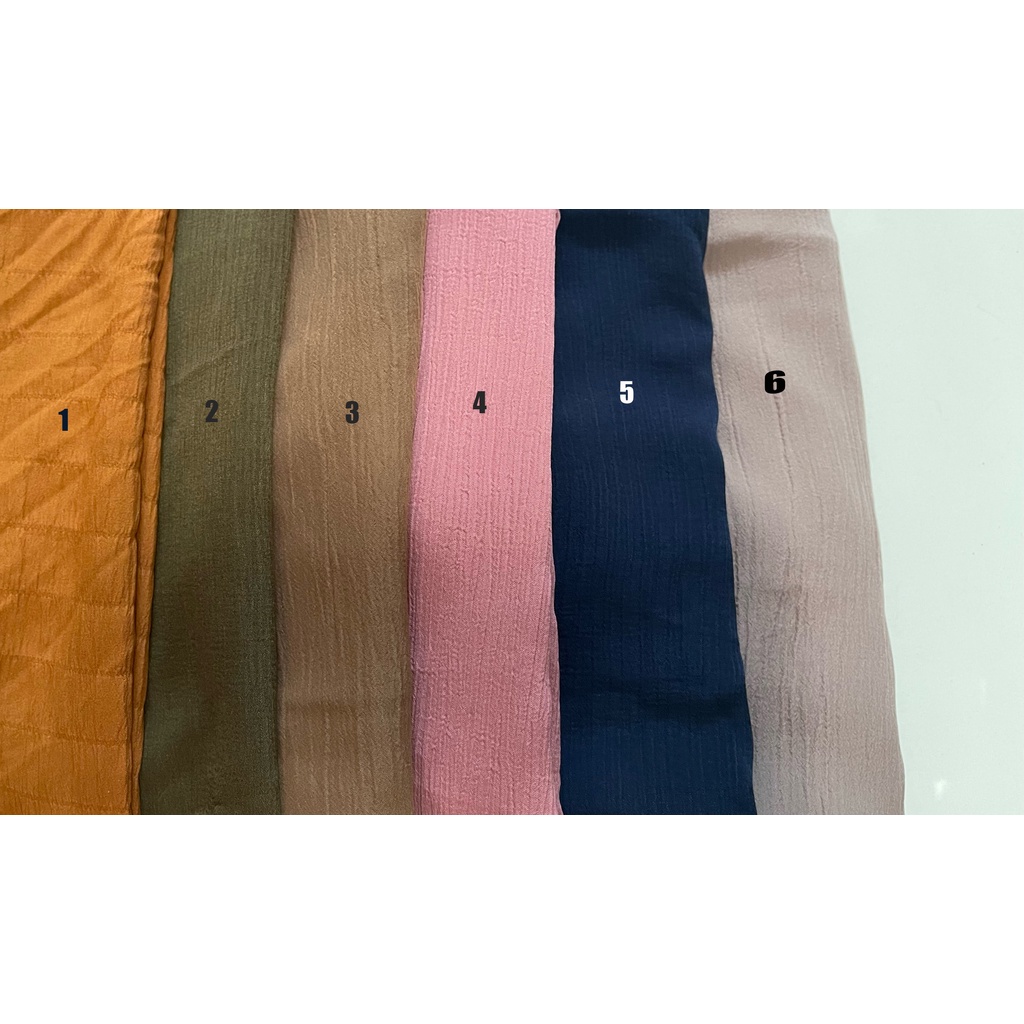 Bergo Crinckle  Airflow Premium / Hijab bergo Maryam 90x100 CM