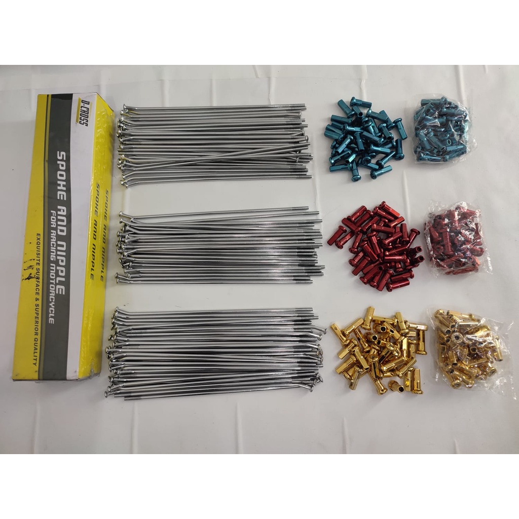 RUJI CRF150/ KLX 150L/S/BF/DT150/ WR155 Supermoto Ring 17/17 (9x185/190) Depan & Belakang Dcross